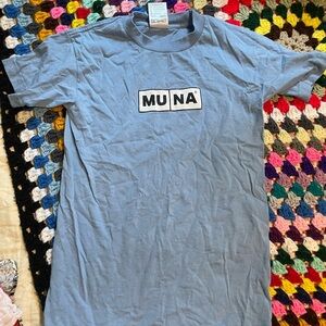 MUNA Blue Graphic T-Shirt